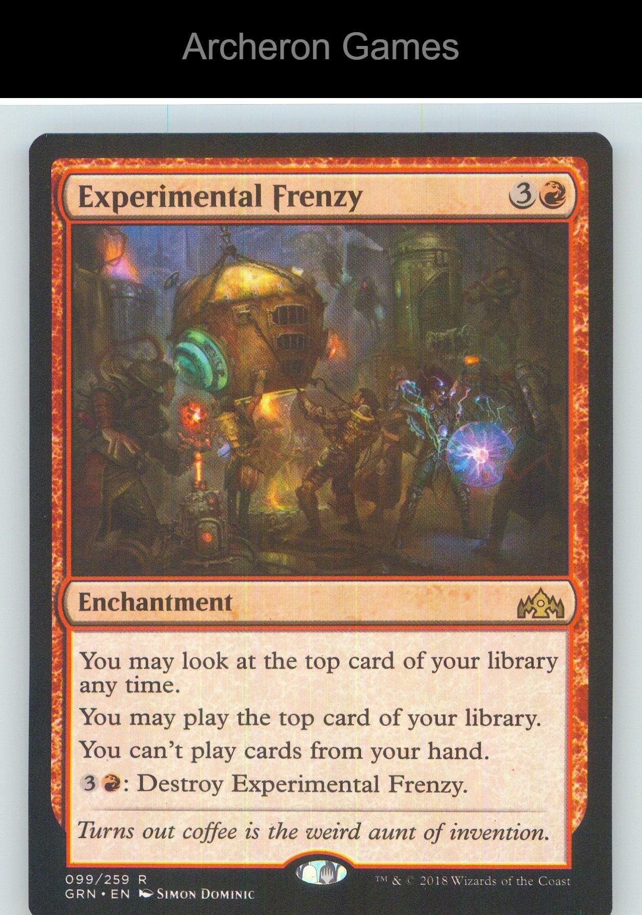 Experimental Frenzy GRN 99 R MTG Card NM/EX+