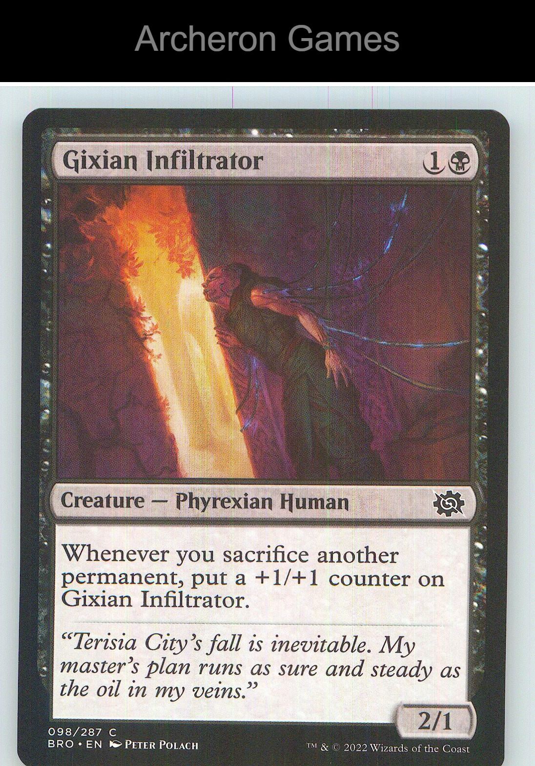 Gixian Infiltrator BRO 98 C MTG Card NM/EX+