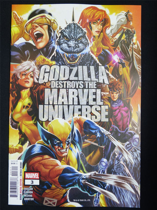 GODZILLA Destroys the Marvel Universe #3 - Nov 2025 Marvel Comic #4G7