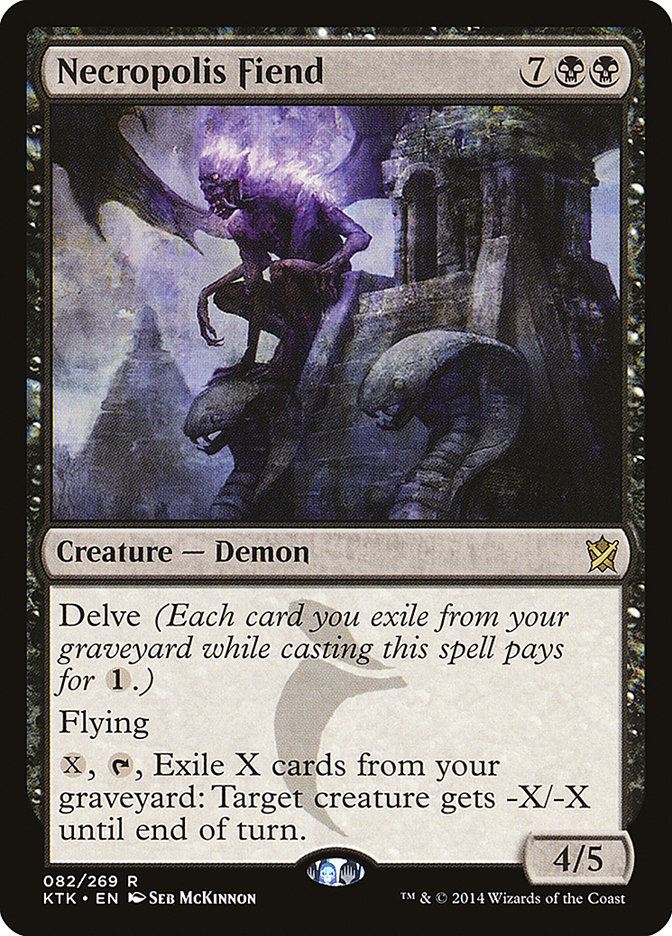 Mtg: KTK : Necropolis Fiend -  - NM