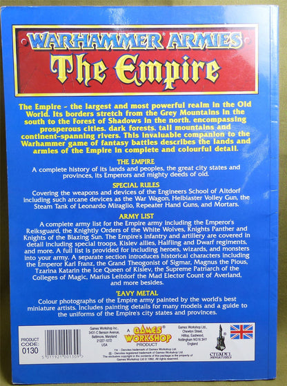 Warhammer Armies: The Empire 4th Edition Supplement Softback - Warhammer Fantasy #1BS