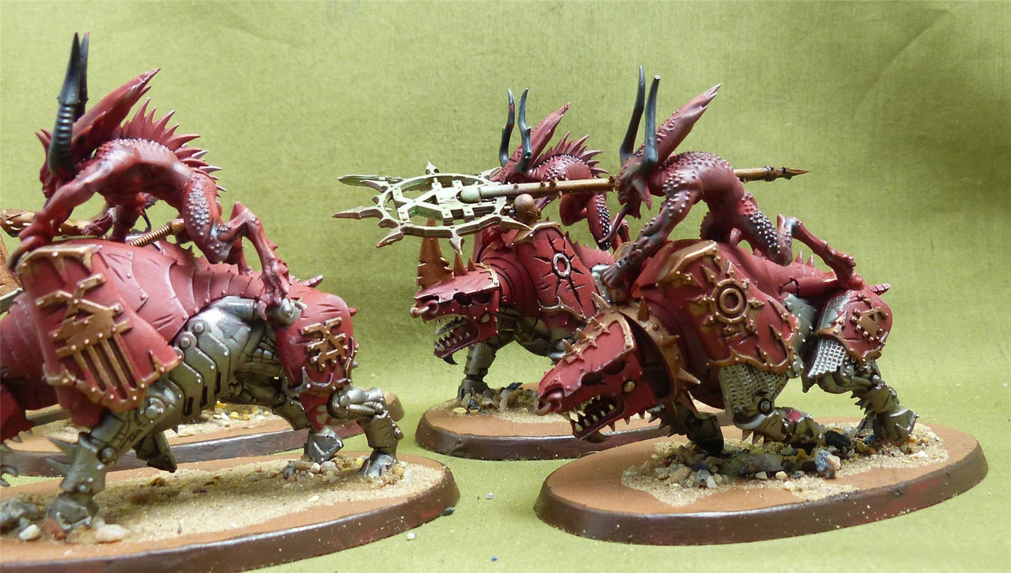 Bloodcrushers painted - Chaos Daemons - Warhammer 40K #K1