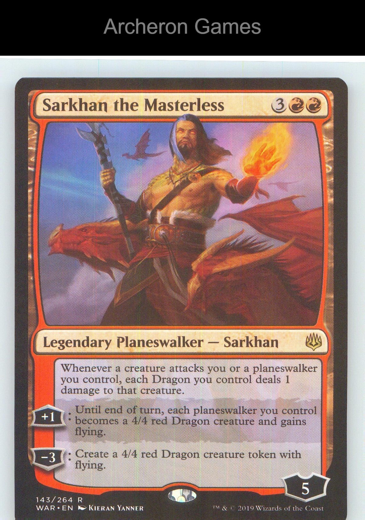 Sarkhan the Masterless WAR 143 R MTG Card NM/EX+
