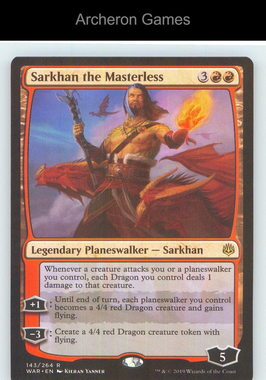 Sarkhan the Masterless WAR 143 R MTG Card NM/EX+