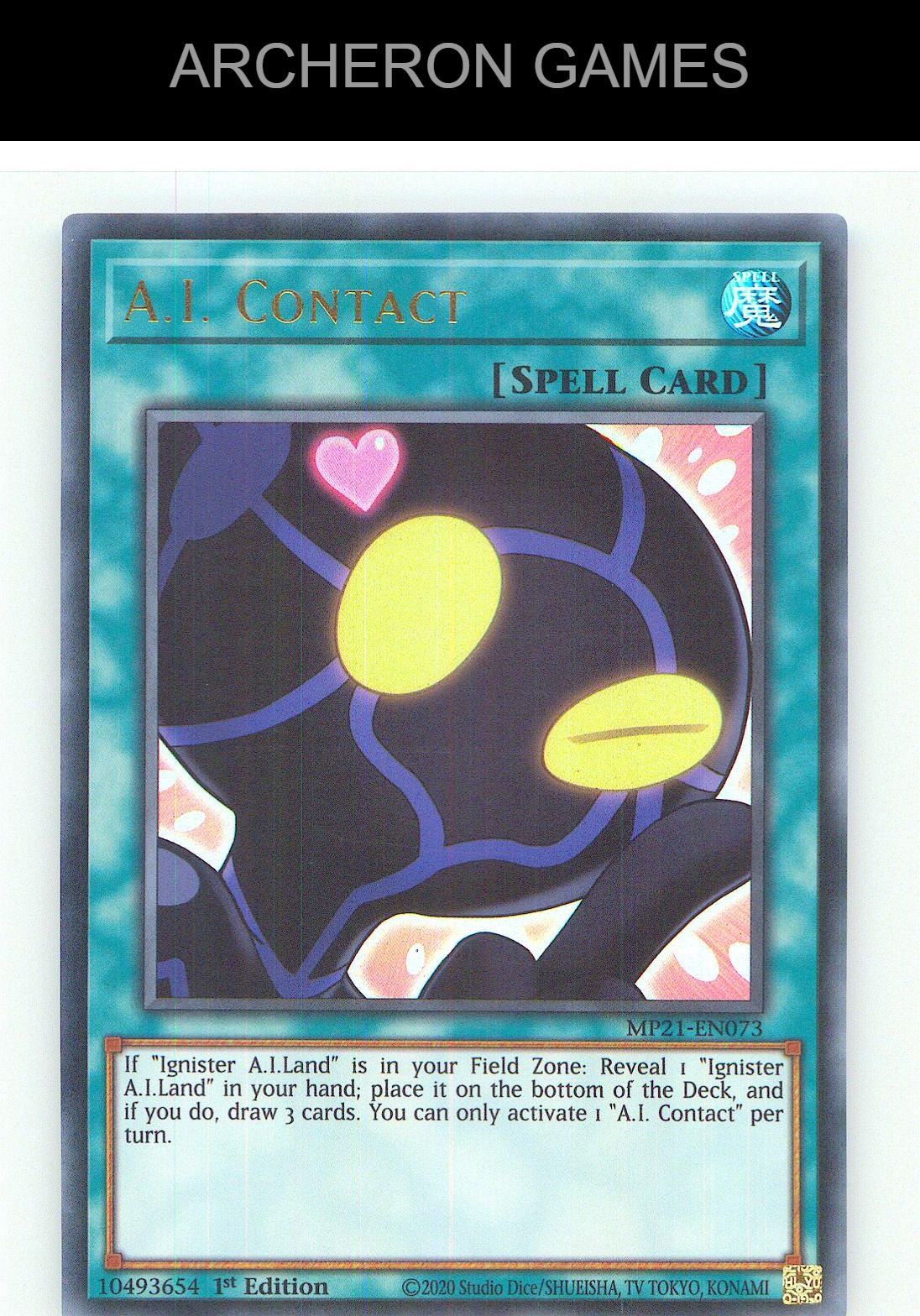 A.I. Contact Ultra Rare YUGIOH Card 1st Edition
