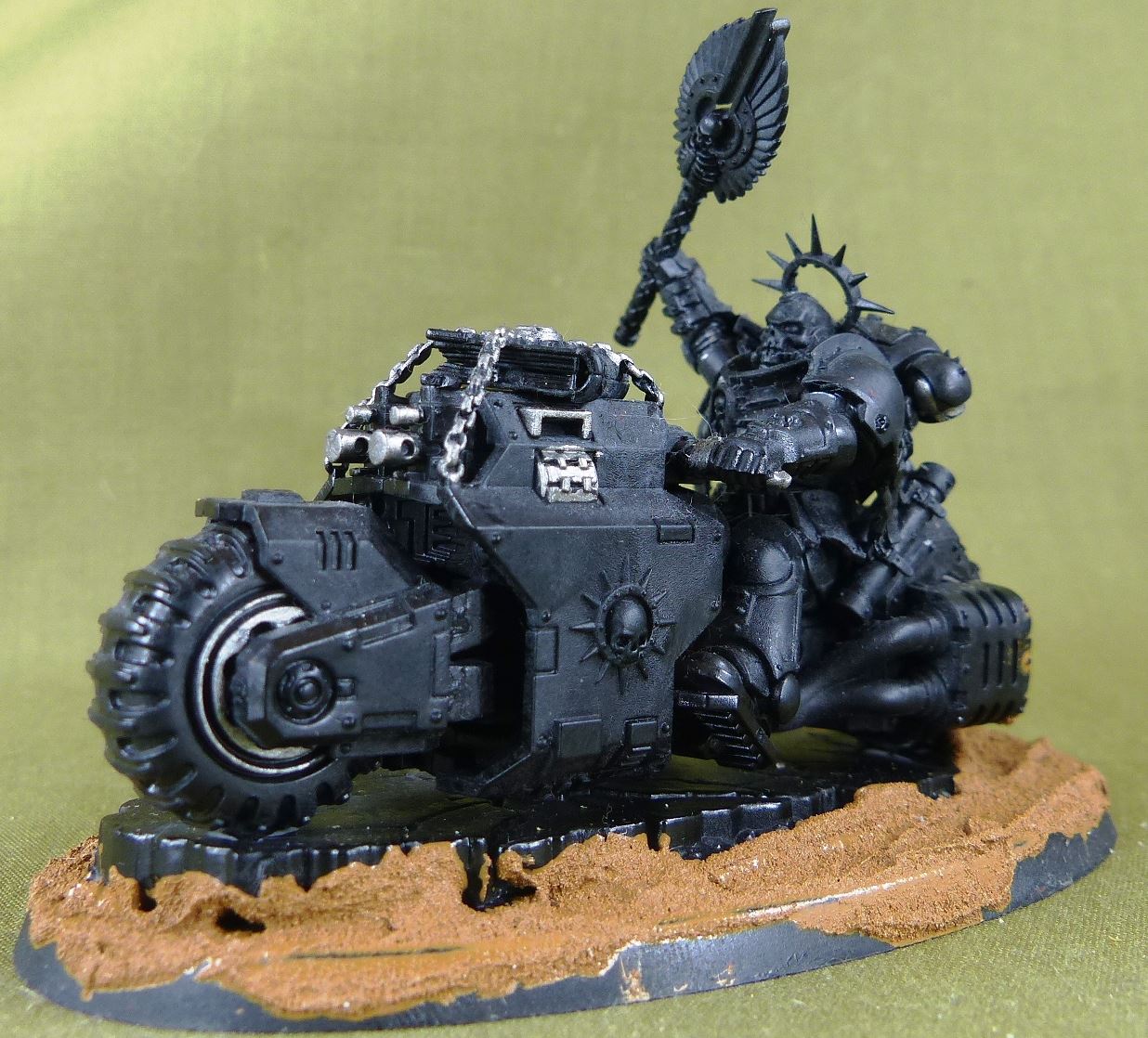 Primaris Chaplin on bike - Space Marines - Warhammer AoS 40k #4L