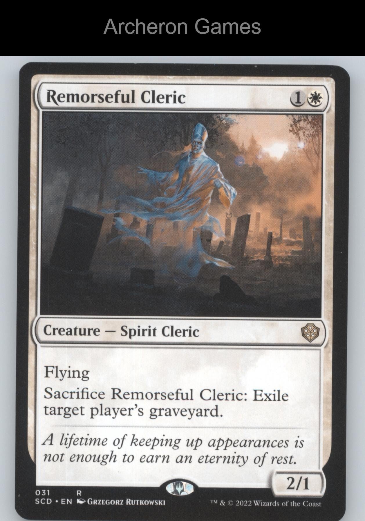 Remorseful Cleric 31 R MTG Card Starter Commander Decks