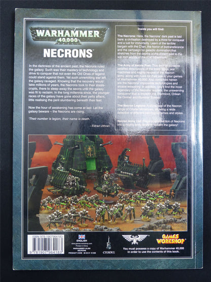 Necrons 5th Edition Codex - Warhammer 40000 Softback #2PI
