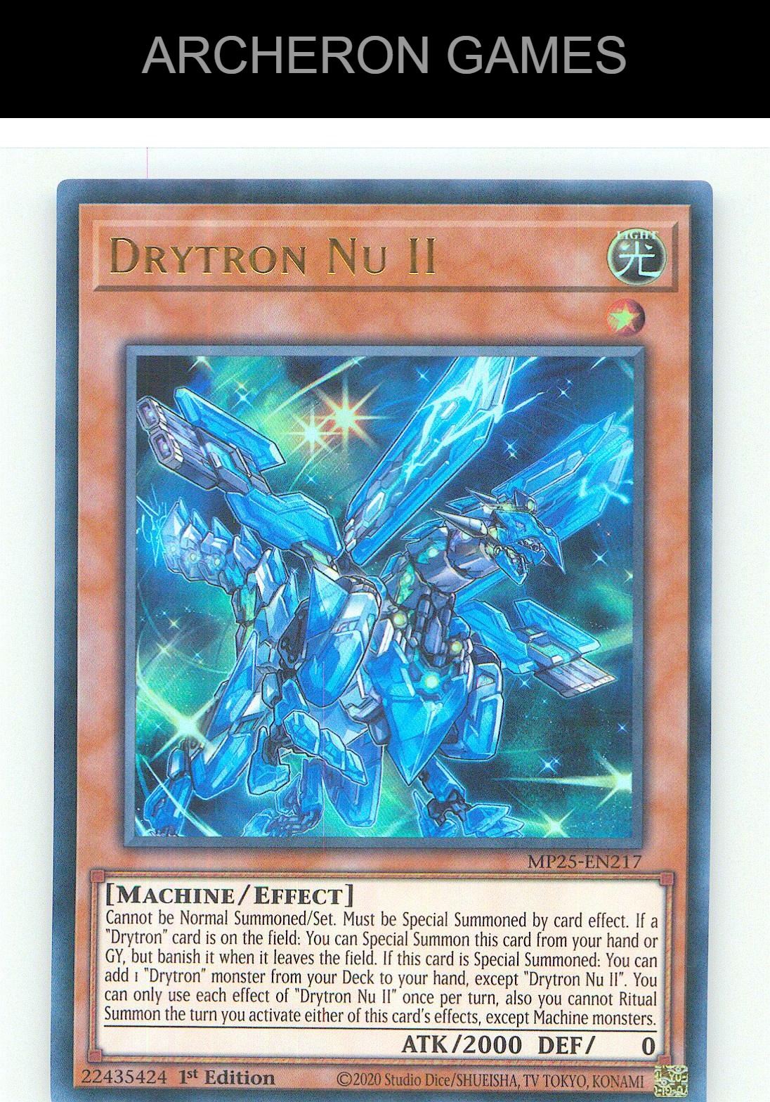 Drytron Nu II Ultra Rare YUGIOH Card 1st Edition
