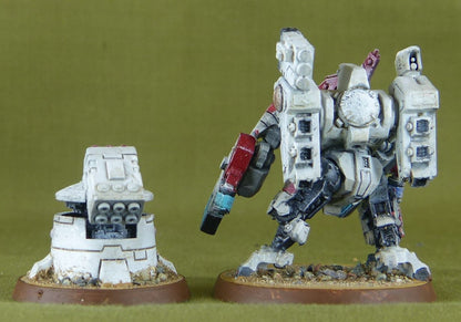 XV8 Crisis Battlesuit and Tactical Turret - Tau - Warhammer 40K #IU