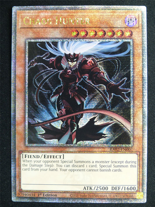 Chaos Hunter RA02 Quarter Century Rare - 1st ed Yugioh Card #4SU