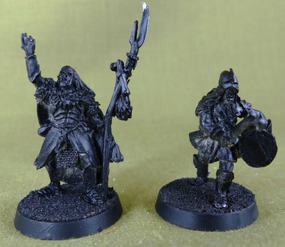 Uruk Hai Shaman and Drummer - LOTR Warhammer - Warhammer AoS 40k #14F