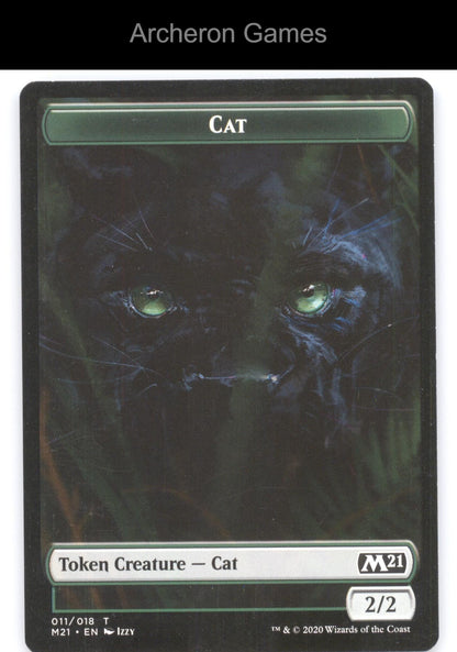 Cat (011) Token 11 Token MTG Card Core Set 2021