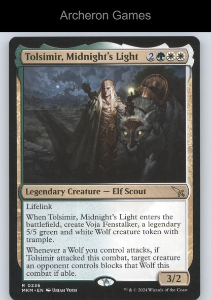 Tolsimir, Midnight's Light 236 R MTG Card Promo Pack: Murders at Karlov Manor