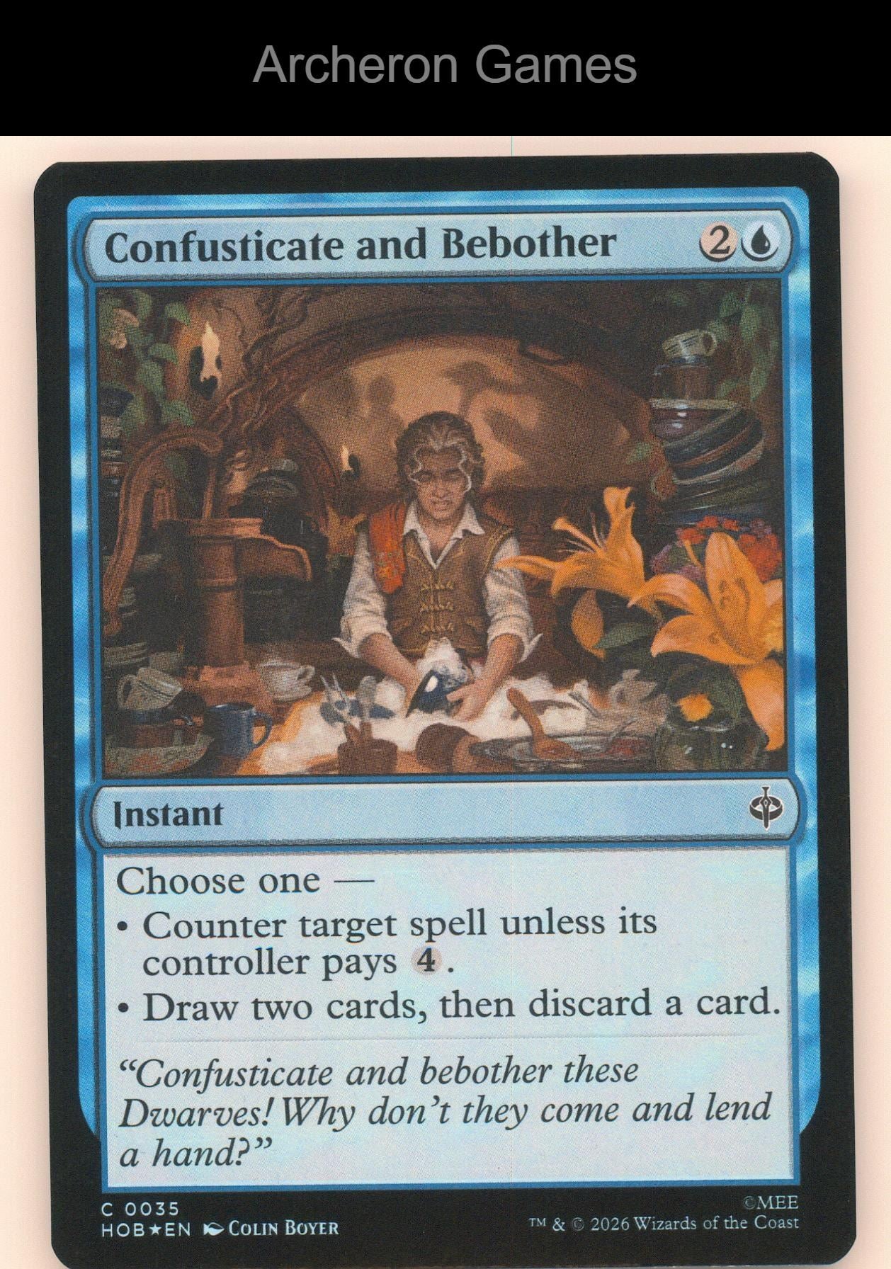 Confusticate and Bebother HOB 35 C MTG Card The Hobbit