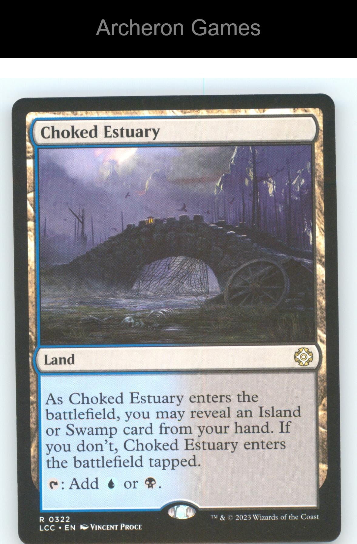 Choked Estuary LCC 322 R MTG Card NM/EX+