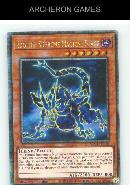 Ido the Supreme Magical Force (Quarter Century Secret Rare) YUGIOH 1st Edition
