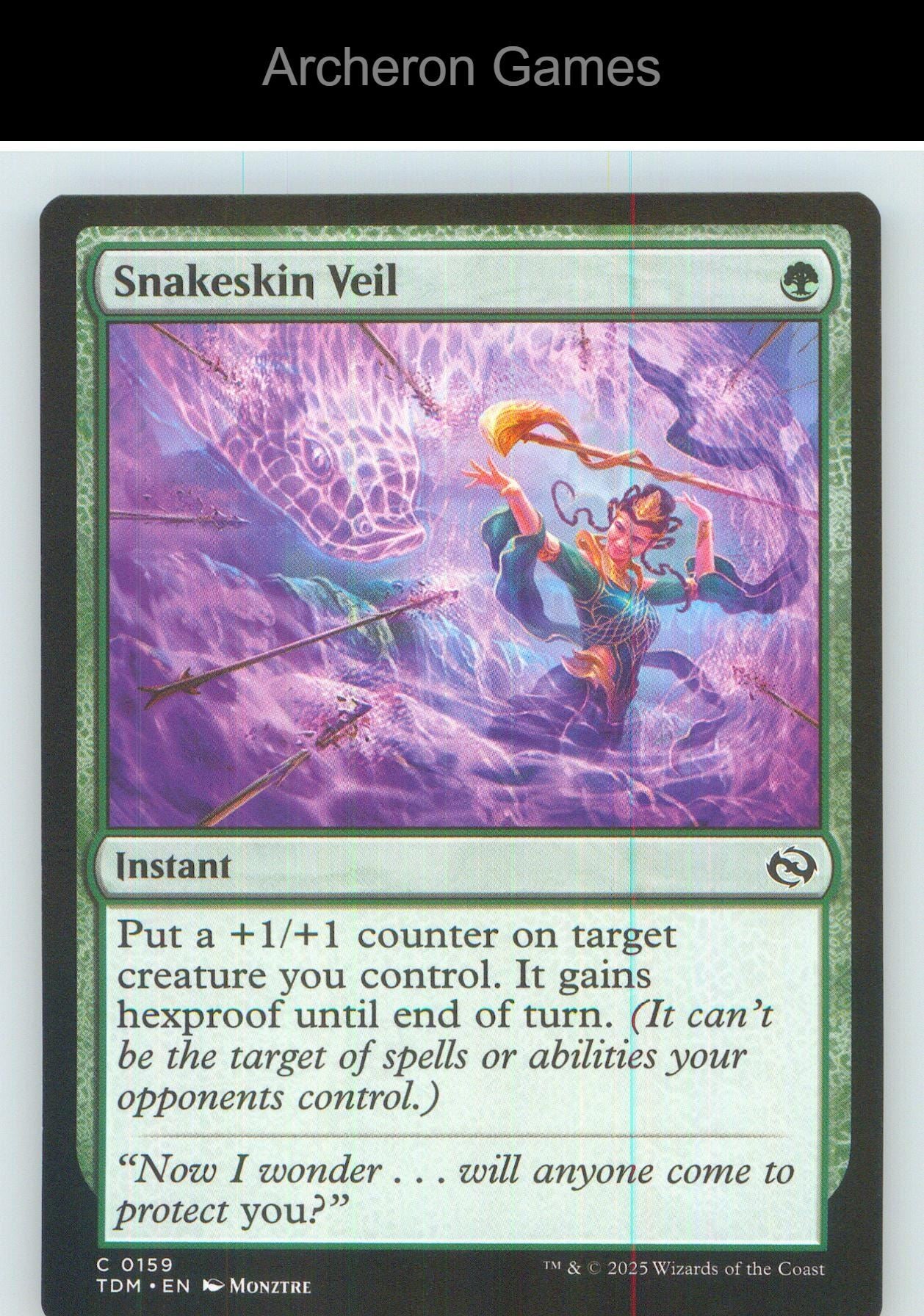 Snakeskin Veil TDM 159 C MTG Card NM/EX+