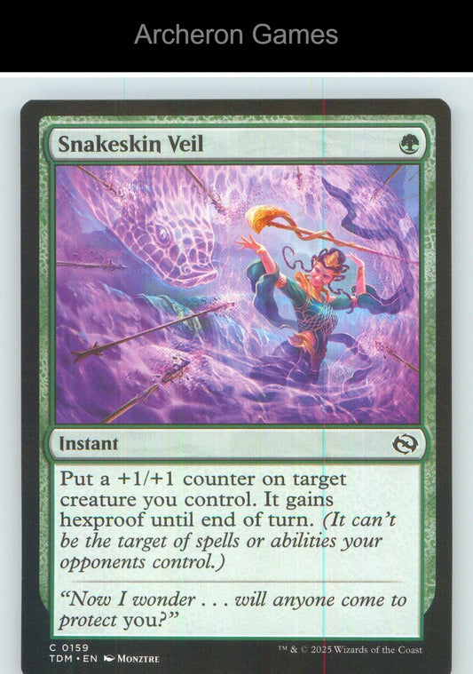 Snakeskin Veil TDM 159 C MTG Card NM/EX+