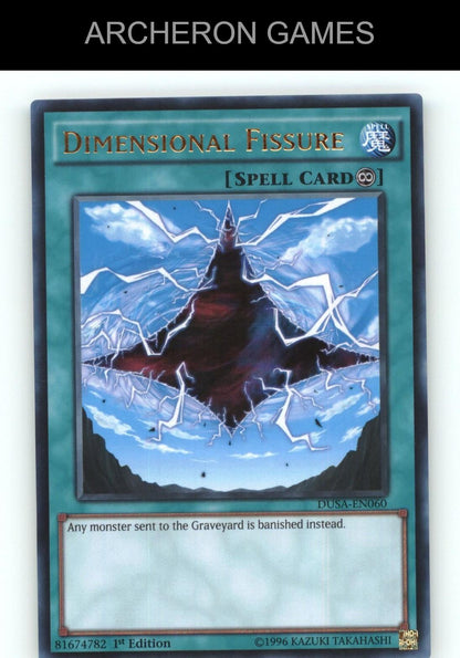 Dimensional Fissure Ultra Rare YUGIOH Card