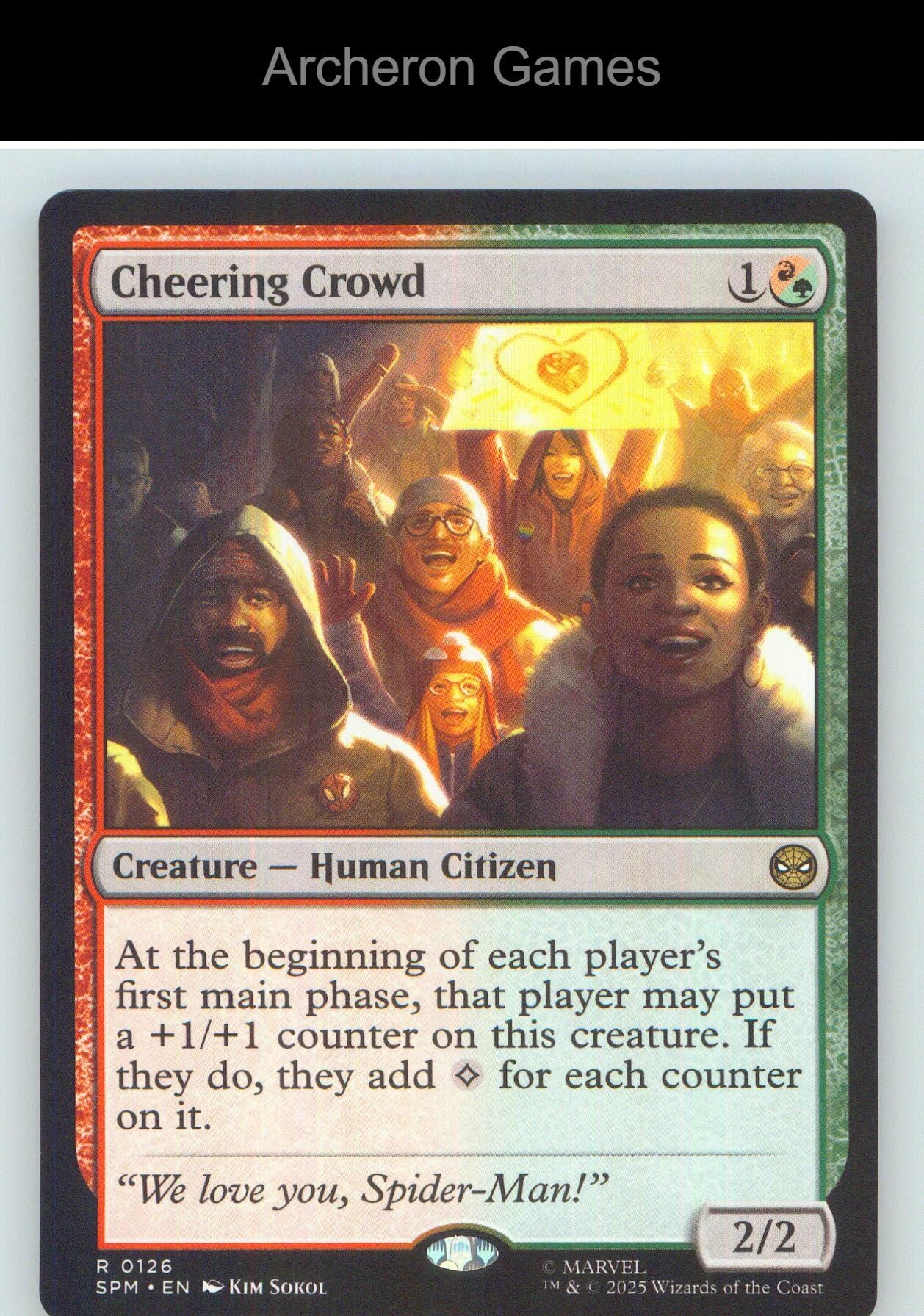 Cheering Crowd SPM 126 R MTG Card NM/EX+