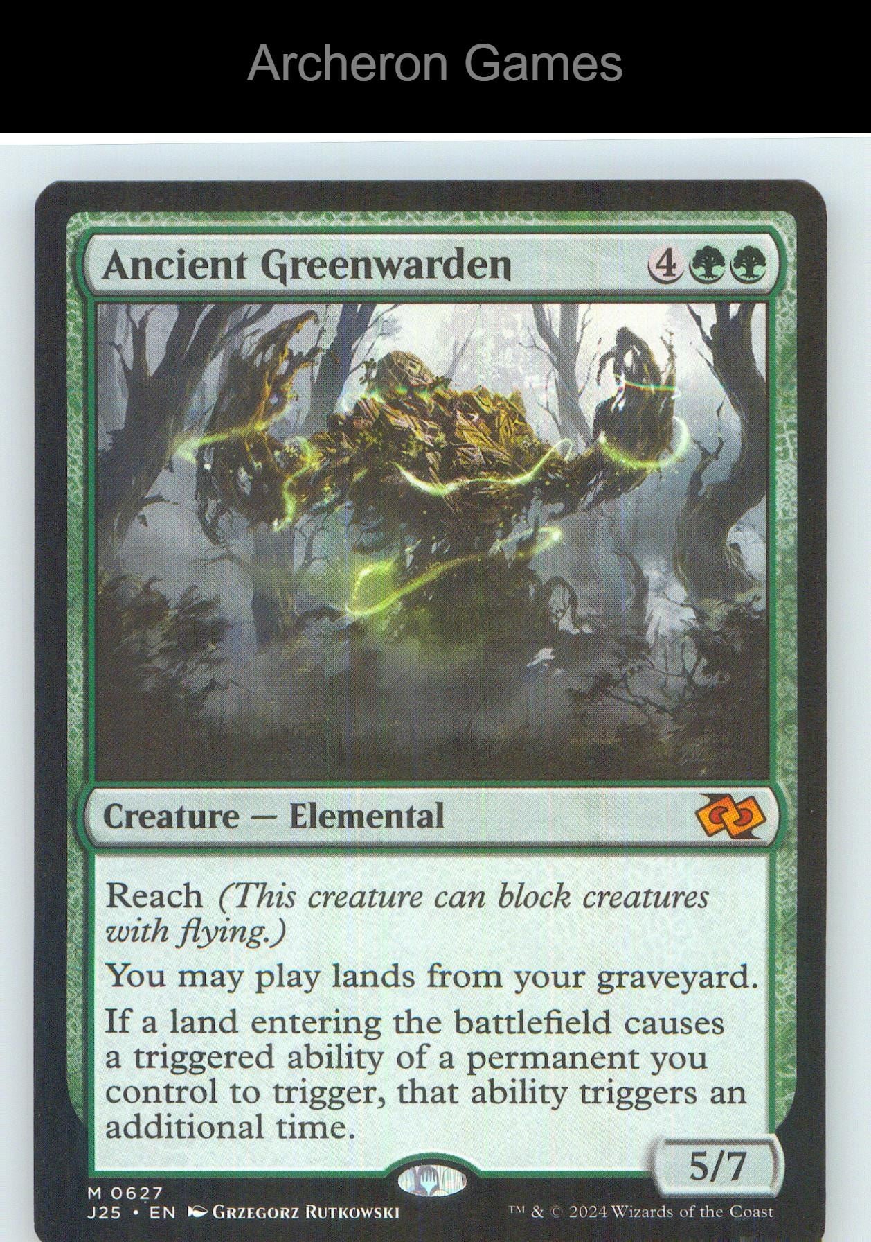 Ancient Greenwarden J25 627 Mythic MTG Card NM/EX+