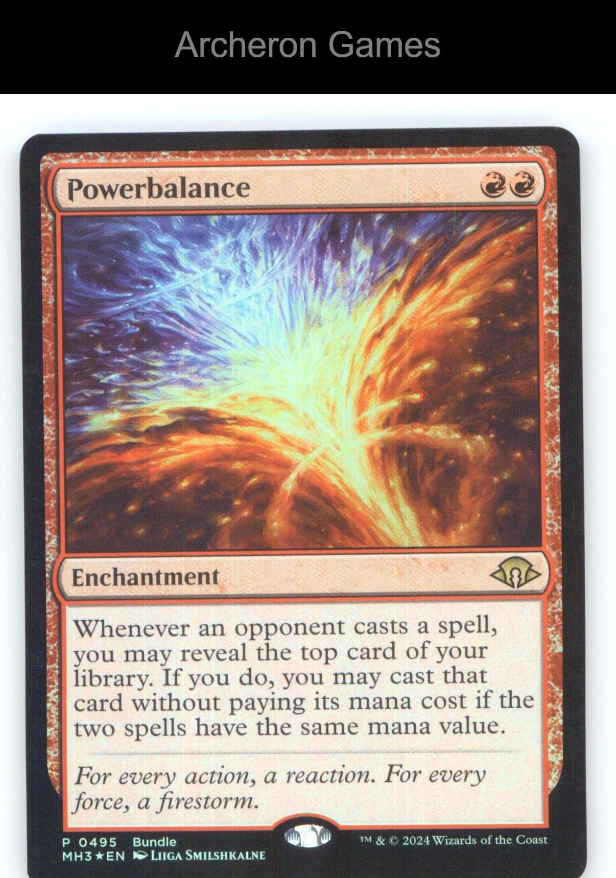 Powerbalance (MH3 Bundle) 495 P MTG Card NM/EX+ Foil