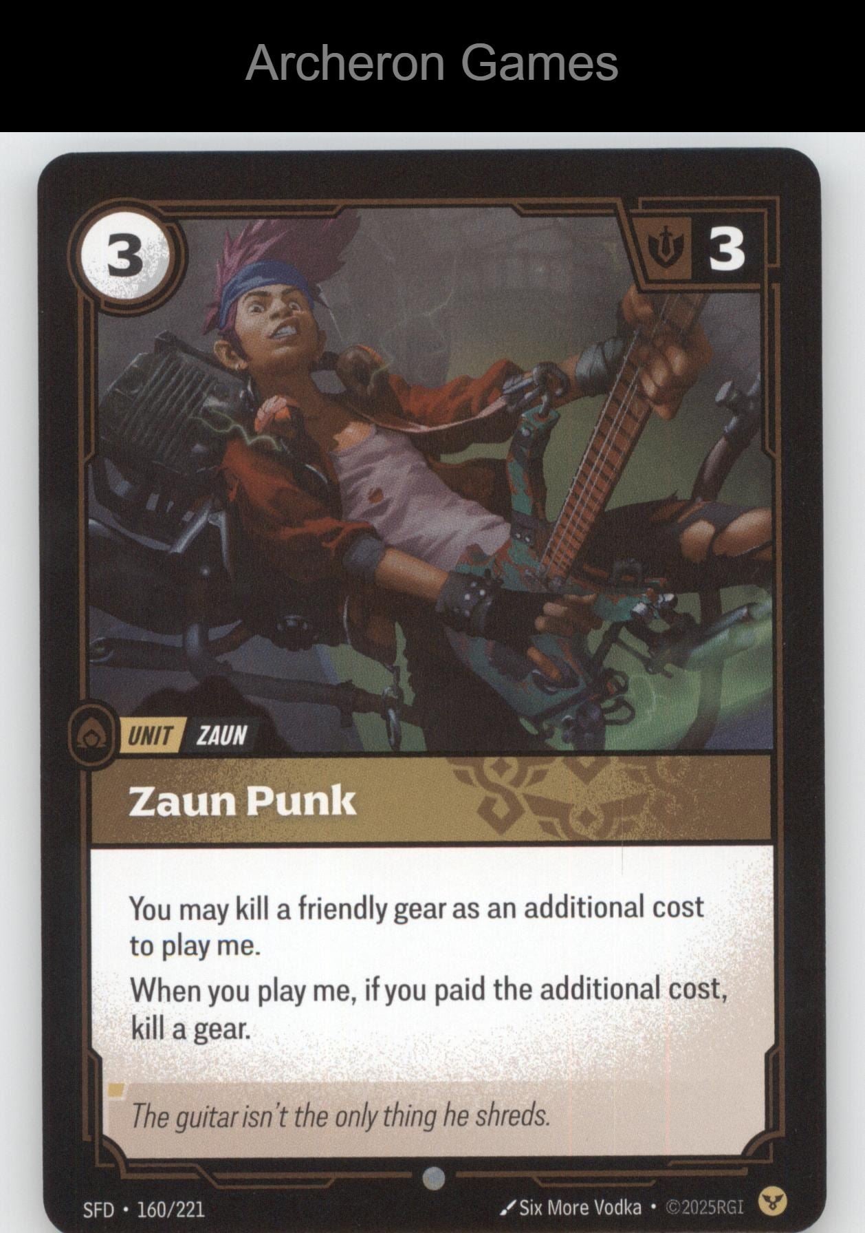 Zaun Punk SFD 160/221 C  Card Spiritforged