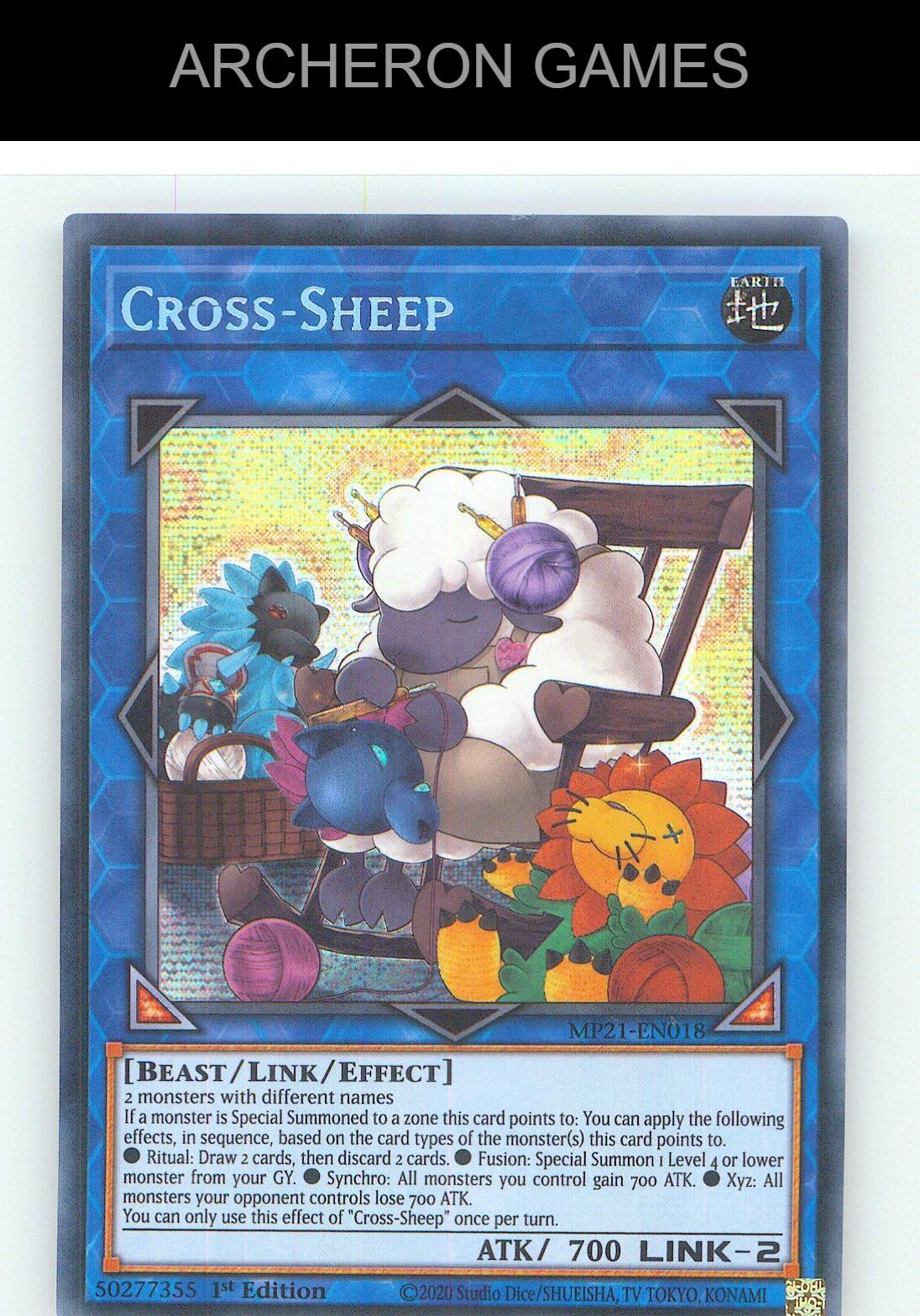 Cross-Sheep Prismatic Secret Rare YUGIOH Card 1st Edition