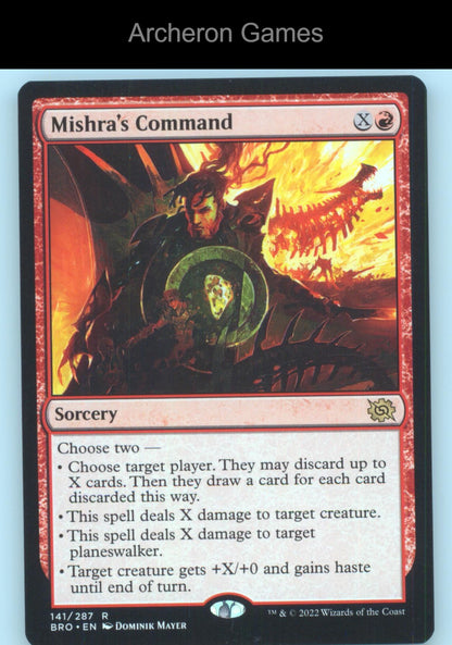 Mishra's Command 141 R MTG Card Promo Pack: The Brothers' War