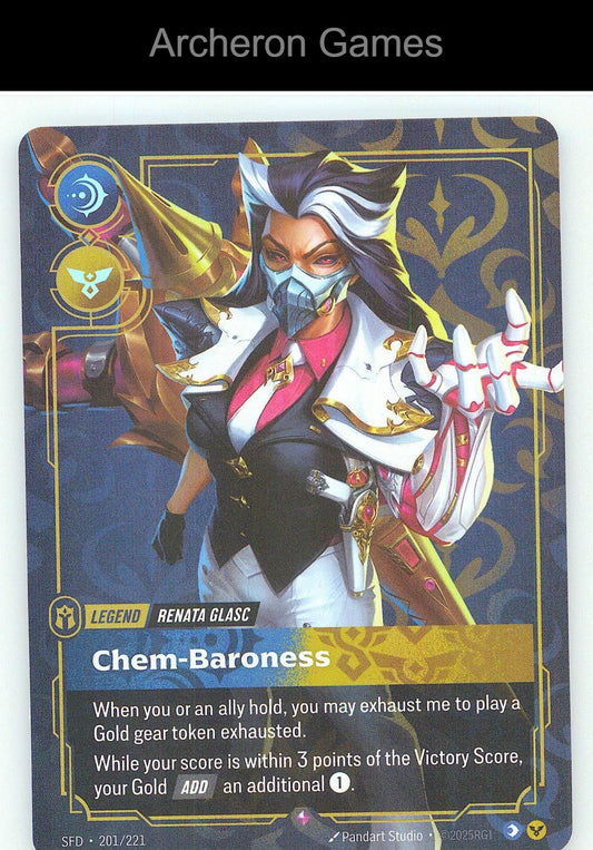 Renata Glasc - Chem-Baroness SFD 201/221 R Spiritforged Riftbound Card