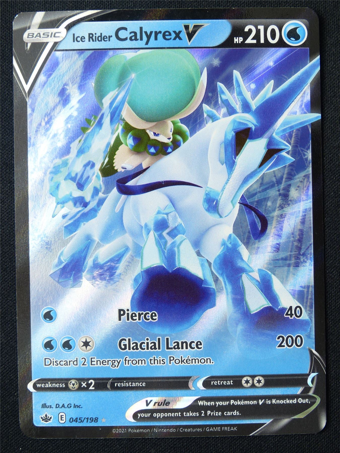 Ice Rider Calyrex V 045/198 Holo - Pokemon Card #1DX