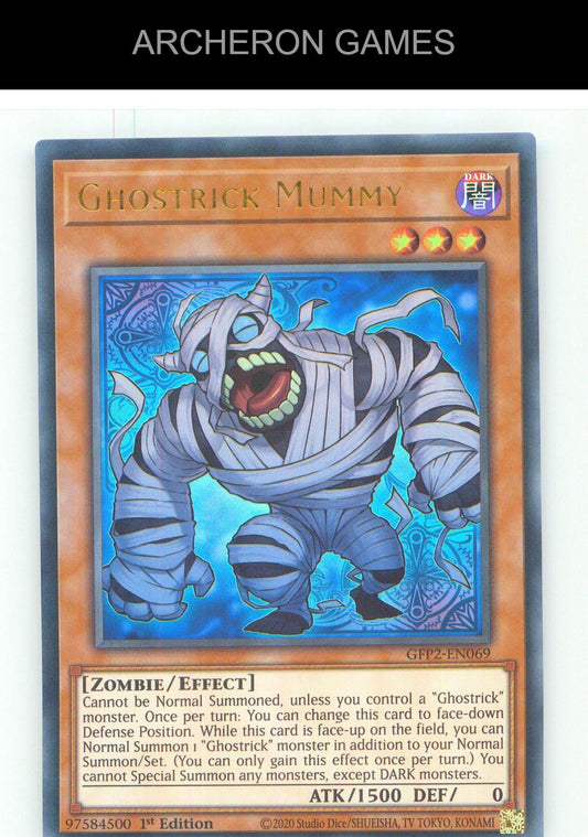 Ghostrick Mummy UR YUGIOH Card 1st Edition