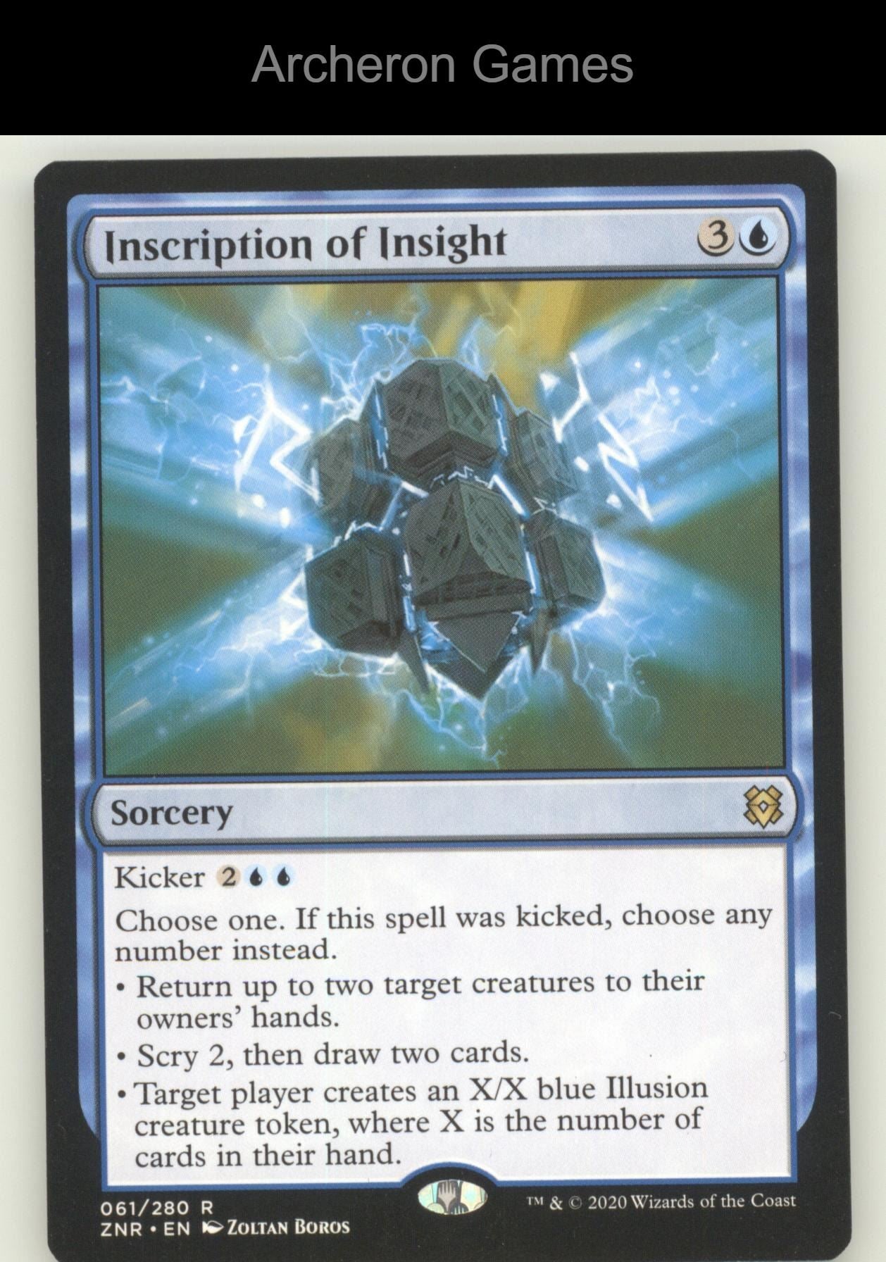 Inscription of Insight 61 R MTG Card Zendikar Rising