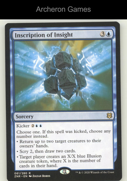 Inscription of Insight 61 R MTG Card Zendikar Rising
