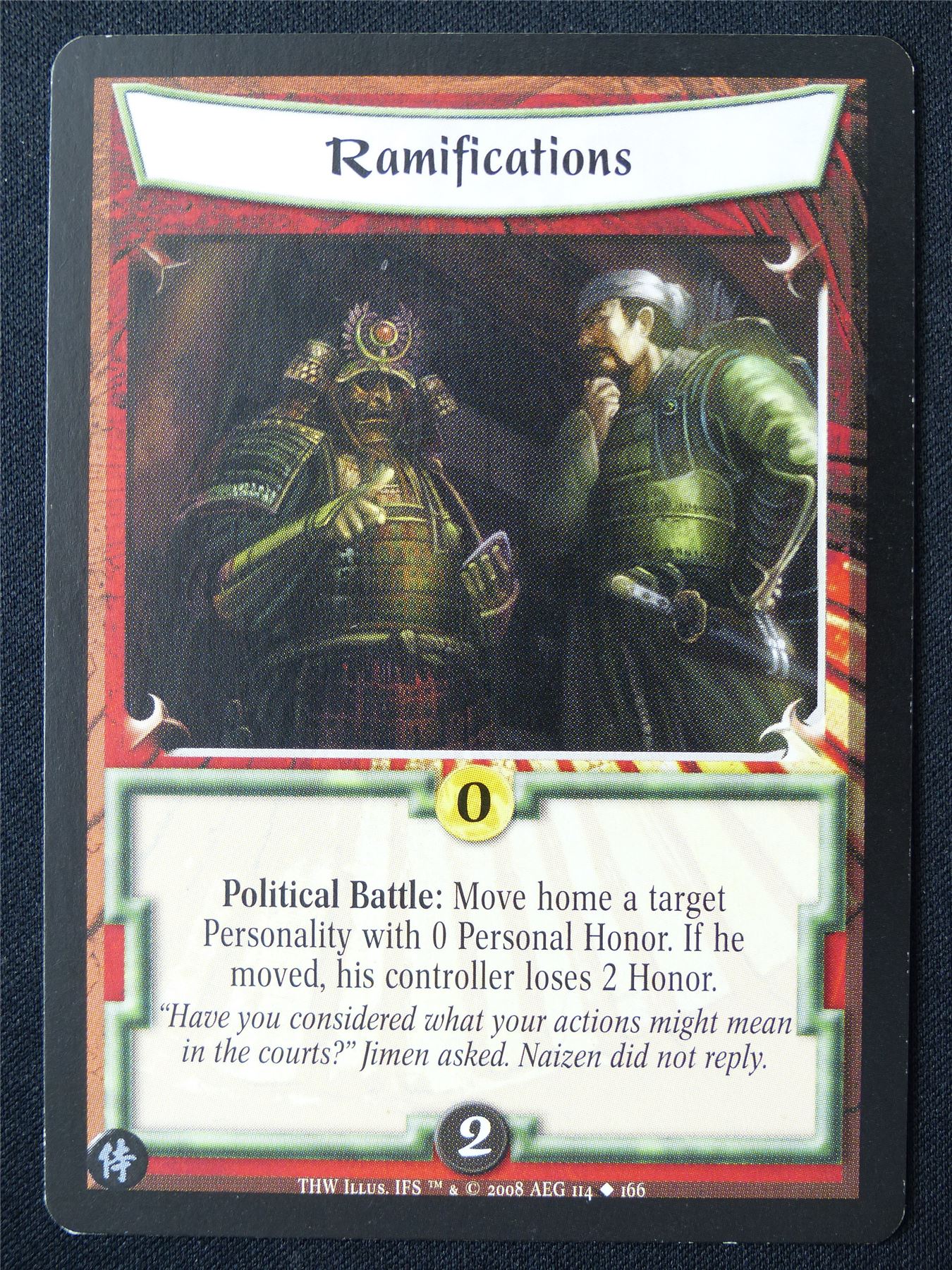 Ramifications - THW - Legend of the Five Rings L5R Card #119