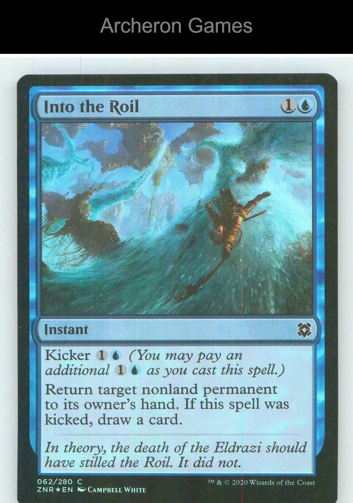 Into the Roil ZNR 62 C MTG Card NM/EX+ Foil