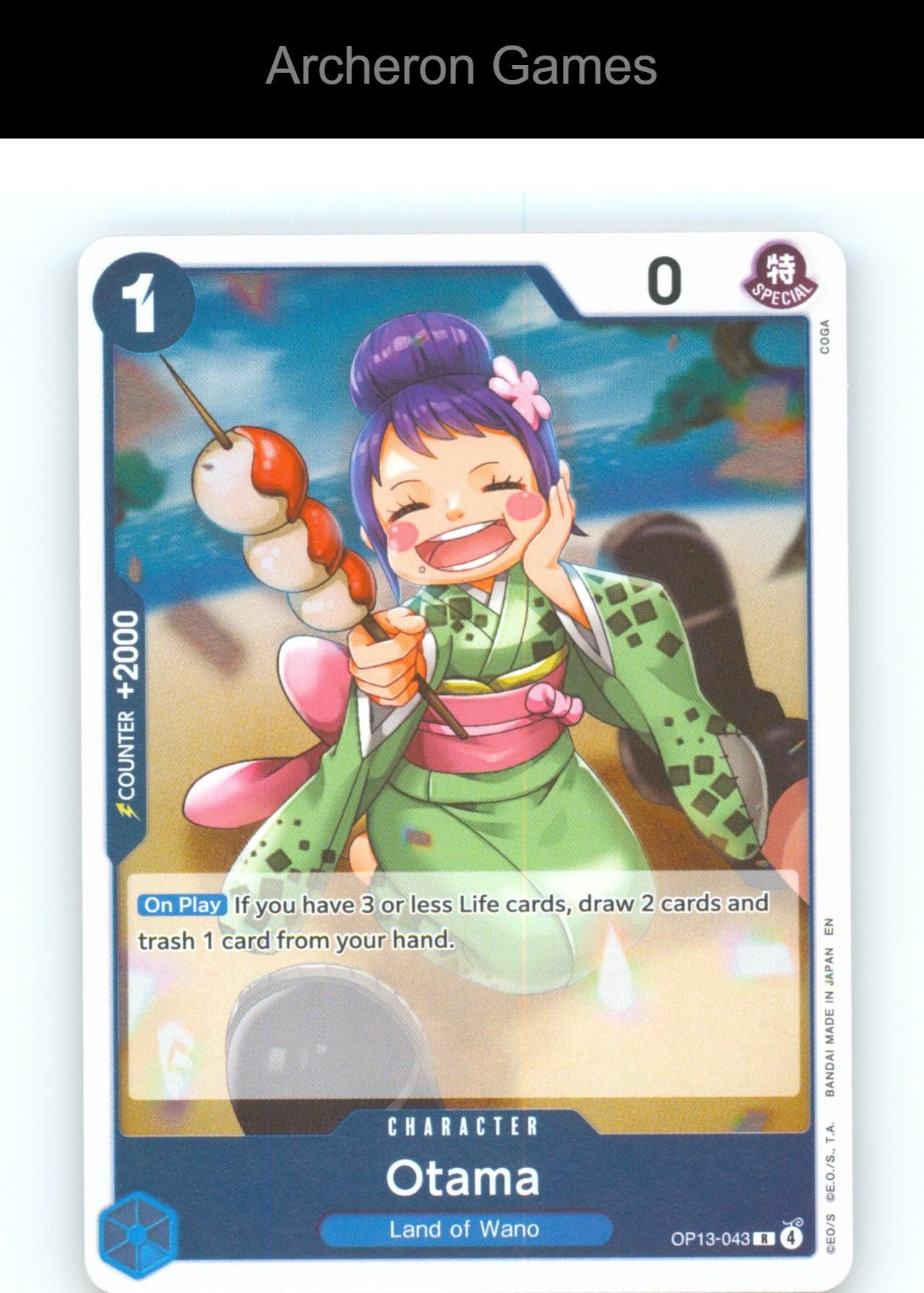 Otama OP13-043 R One Piece Card NM/EX+ Foil