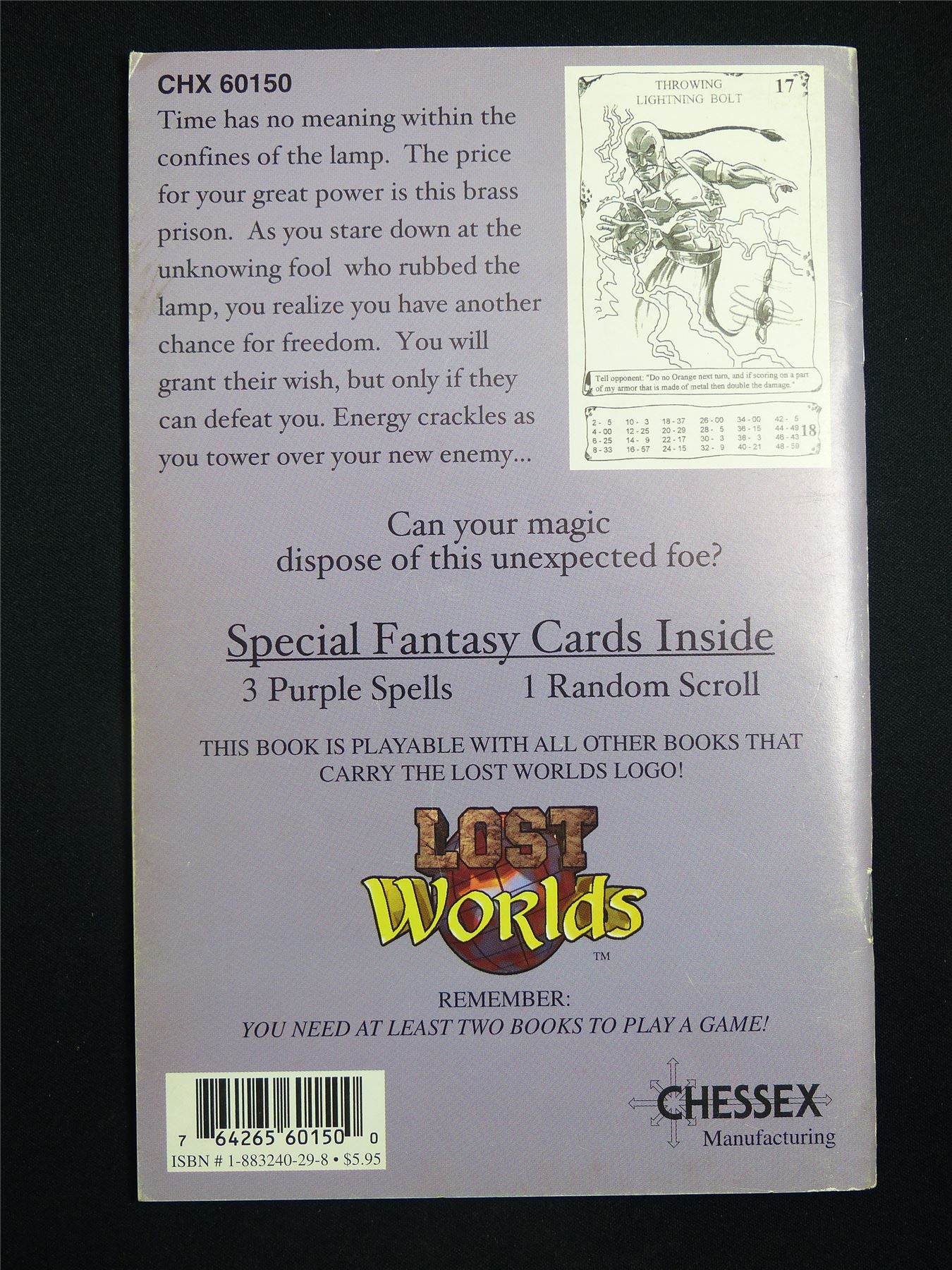 Lost Worlds Fantasy Combat Book Game: Othere Djinn of Destruction Booklet - Nova Rules Booklet #2W1