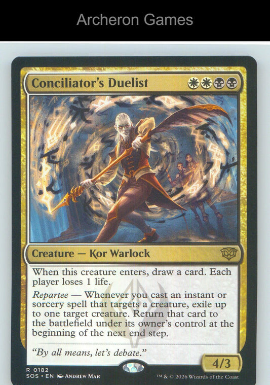Conciliator's Duelist SOS 182 R MTG Card NM/EX+