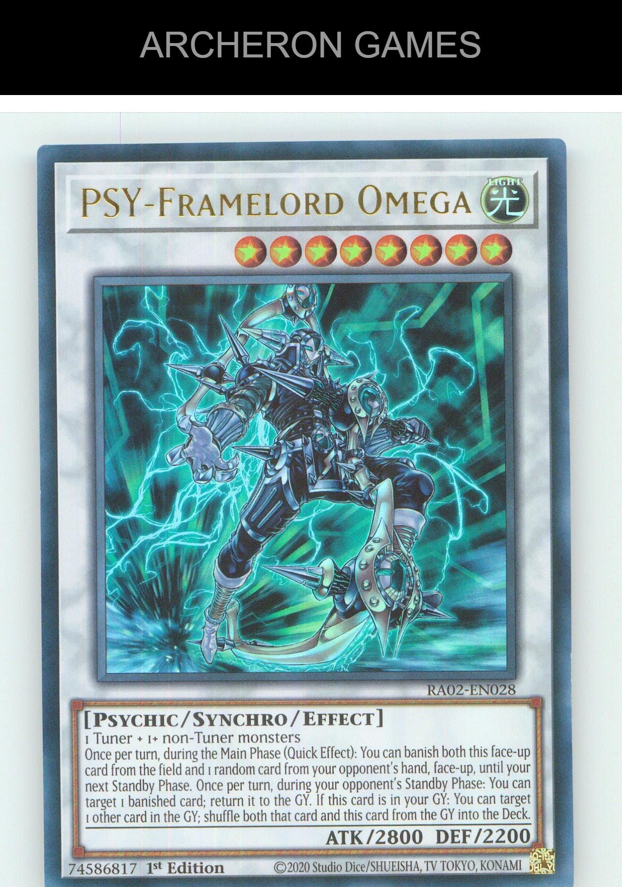 PSY-Framelord Omega (UR) UR YUGIOH Card 1st Edition