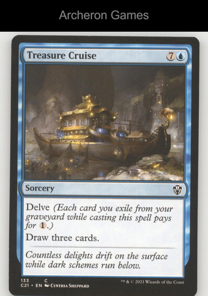 Treasure Cruise 133 C MTG Card Commander 2021