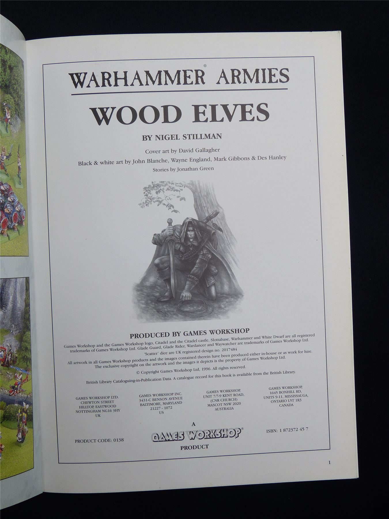 Warhammer Armies: Wood Elves 5th Edition Softback 1996 - Warhammer Old World #1HI