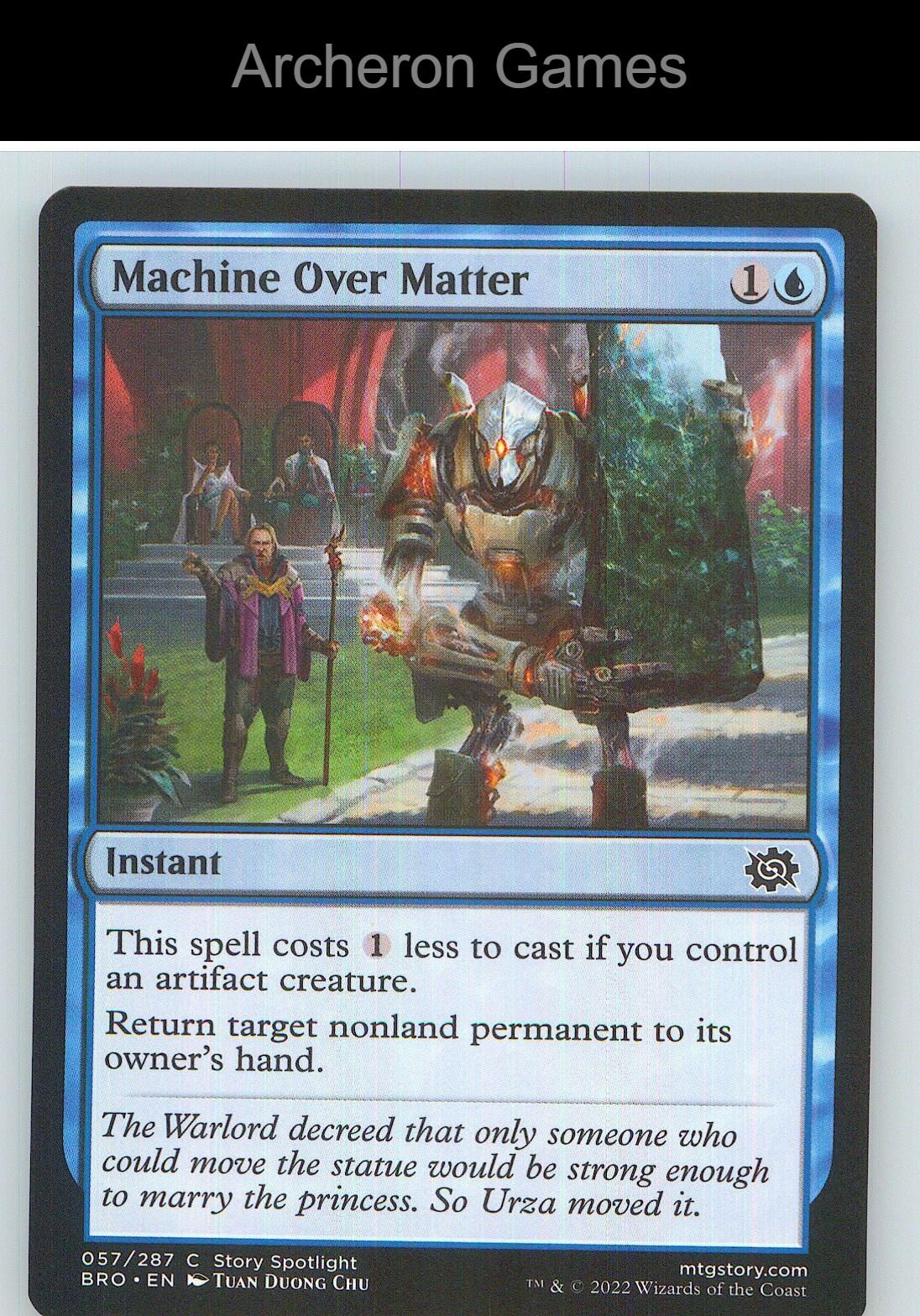 Machine Over Matter BRO 57 C MTG Card NM/EX+