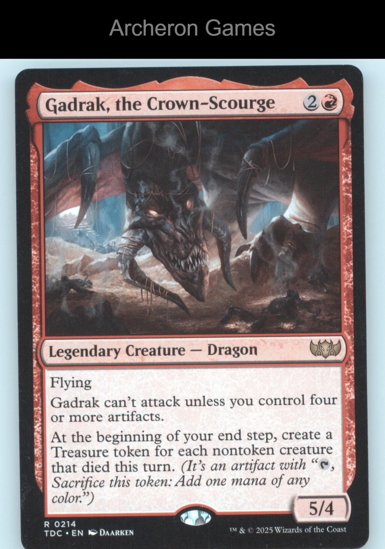 Gadrak, the Crown-Scourge 214 R MTG Card Commander: Tarkir: Dragonstorm