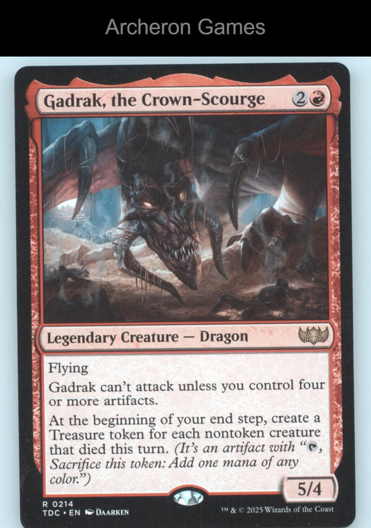 Gadrak, the Crown-Scourge 214 R MTG Card Commander: Tarkir: Dragonstorm