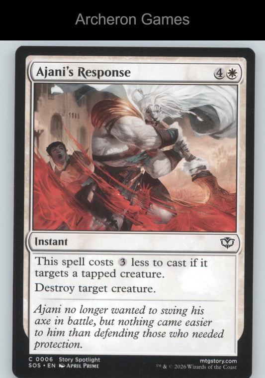 Ajani's Response SOS 6 C MTG Card Secrets of Strixhaven