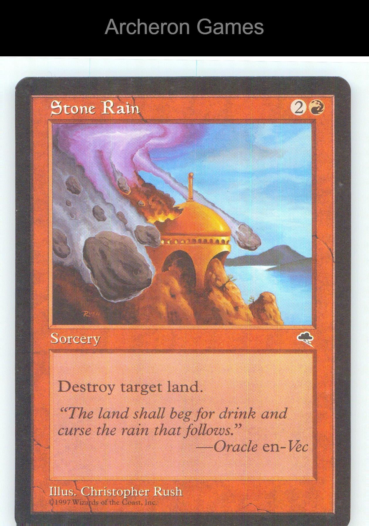 Stone Rain TMP 206 C MTG Card NM/EX+