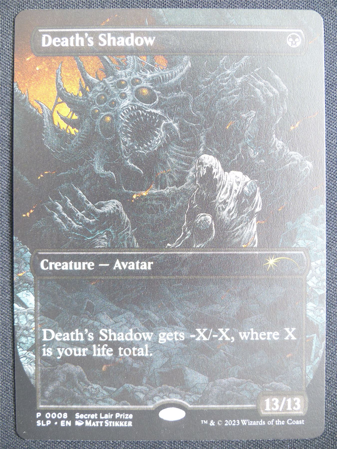 Death's Shadow Borderless - SLP - Mtg Card #248