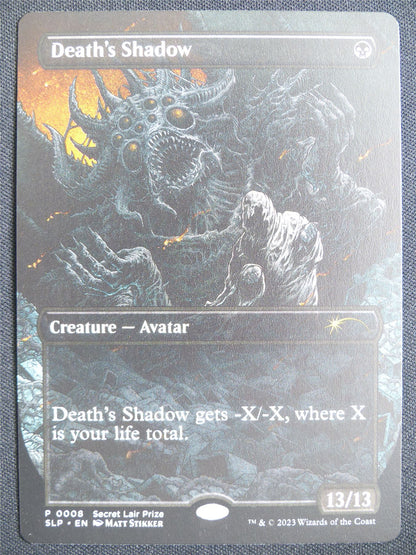 Death's Shadow Borderless - SLP - Mtg Card #248